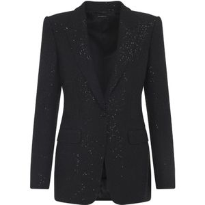 Tom Ford, Dames, Jassen, Zwart, Maat: XS Wol,