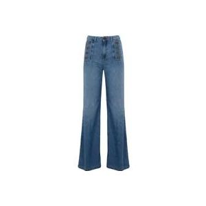 Twinset Flared Jeans , Blue , Dames , Maat: W32