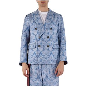 Pierre-Louis Mascia, Heren, Jassen, Veelkleurig, Maat: XL Zijde,