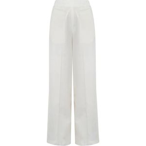 Niu, Dames, Broeken, Beige, Maat: L Katoen,