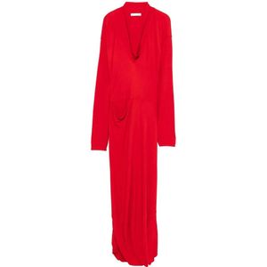 Lemaire, Dames, Jurken, Rood, Maat: XS