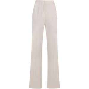 Pinko - Resta Broek - Wit - Viscose - Polyamide - Elastaan