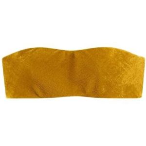 Roberto Cavalli, Dames, Tops, Geel, Maat: S Velours,