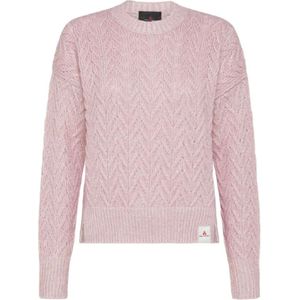 Peuterey, Dames, Truien, Roze, Maat: L Katoen,