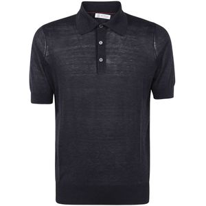 Brunello Cucinelli, Heren, Tops, Zwart, Maat: XL