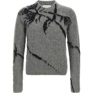 Dries Van Noten, Heren, Truien, Grijs, Maat: L Wol,