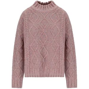 Twinset, Dames, Truien, Roze, Maat: M Wol,