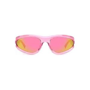 Dsquared2 Onregelmatige zonnebril met spiegelglazen , Pink , unisex , Maat: 67 MM