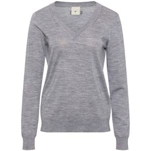 Heartmade, Dames, Truien, Grijs, Maat: XS Wol,