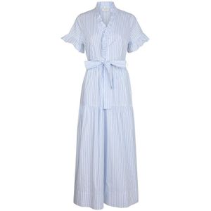 Neo Noir, Dames, Jurken, Blauw, Maat: S Katoen,