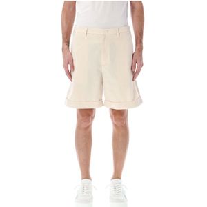 Valentino Garavani, Heren, Korte broeken, Beige, Maat: M Katoen,