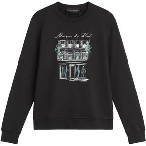Karl Lagerfeld, Dames, Sweatshirts & Hoodies, Zwart, Maat: S Katoen,