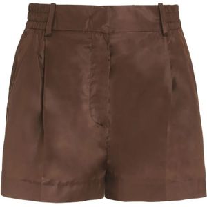 Valentino, Dames, Korte broeken, Bruin, Maat: XS Zijde,