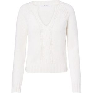 Max Mara, Dames, Truien, Wit, Maat: M Kasjmier,