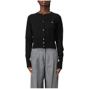 Vivienne Westwood, Dames, Truien, Zwart, Maat: S