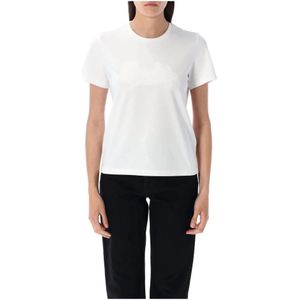 Moncler, Dames, Tops, Wit, Maat: M Katoen,