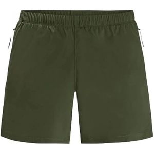 Jack Wolfskin - WANDERTHIRST SHORTS - Groen - Sneldrogend - Elastisch