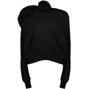 Moschino, Dames, Truien, Zwart, Maat: XS Wol,