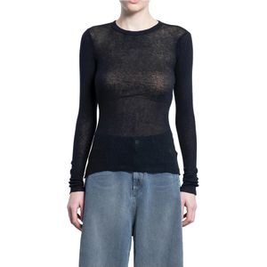 James Perse, Dames, Truien, Zwart, Maat: XS Katoen,