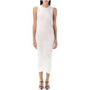 Jil Sander, Dames, Jurken, Wit, Maat: S Katoen,