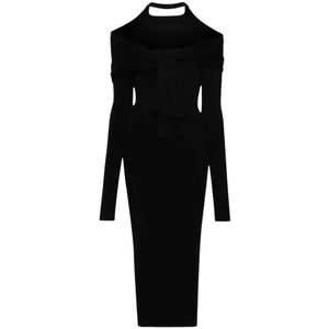 Jacquemus, Dames, Jurken, Zwart, Maat: M Wol,