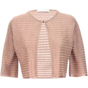 Antonino Valenti, Dames, Truien, Beige, Maat: S Linnen,