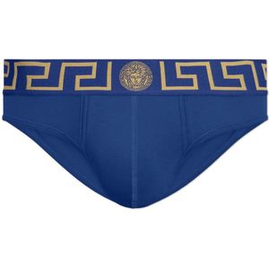 Versace, Heren, Ondergoed, Blauw, Maat: 3XL Katoen,