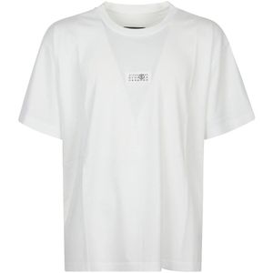 MM6 Maison Margiela, Heren, Tops, Wit, Maat: L Katoen,