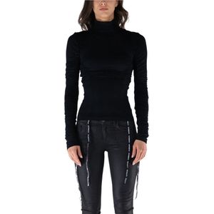 Vetements, Dames, Tops, Zwart, Maat: S Jersey,