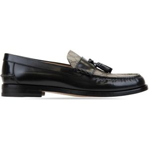 Gucci, Heren, Schoenen, Zwart, Maat: 45 1/2 EU Leer,
