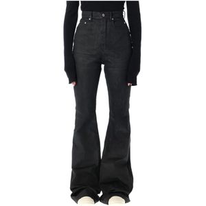 Rick Owens, Dames, Jeans, Zwart, Maat: W26 Katoen,