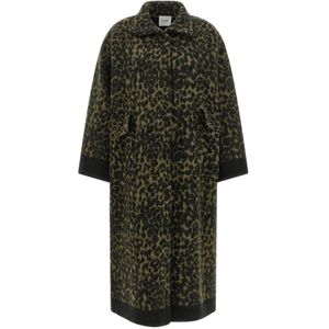 Nude, Dames, Mantels, Groen, Maat: M Wol,