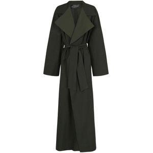 Cortana, Dames, Mantels, Groen, Maat: M Gabardine,