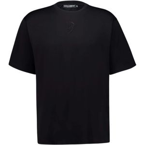 Dolce & Gabbana, Heren, Tops, Zwart, Maat: XL Katoen,