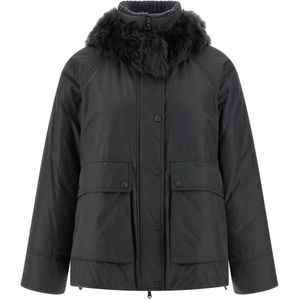 Brunello Cucinelli, Dames, Jassen, Grijs, Maat: XS Kasjmier,