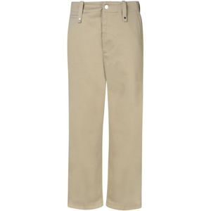 Burberry, Heren, Broeken, Beige, Maat: L Katoen,