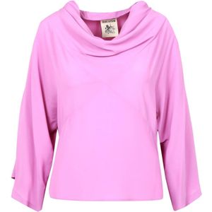 Semicouture, Dames, Blouses & Shirts, Roze, Maat: S
