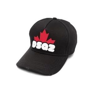 Dsquared2 Logo-Print Baseball Cap , Black , Heren , Maat: ONE Size
