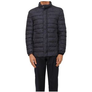 Etro, Heren, Jassen, Blauw, Maat: M Leer,