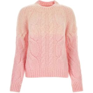 Maison Margiela, Dames, Truien, Roze, Maat: XS Mohair,