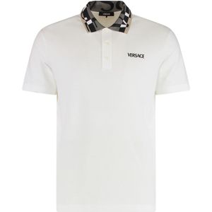 Versace, Heren, Tops, Wit, Maat: XL Katoen,