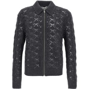 Jil Sander, Heren, Truien, Grijs, Maat: M Katoen,