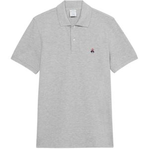 Brooks Brothers, Heren, Tops, Grijs, Maat: M Katoen,
