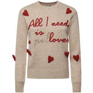 MC2 Saint Barth, Dames, Truien, Beige, Maat: S