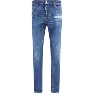 Dsquared2, Heren, Jeans, Blauw, Maat: 2XL Denim,