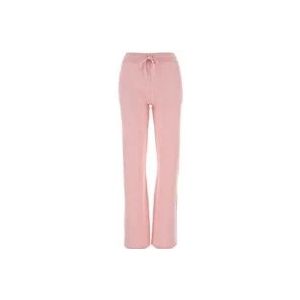 Versace Roze Wollen Flared Broek , Pink , Dames , Maat: S