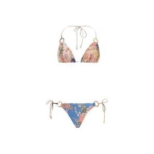 Zimmermann Bloemen Multicolor Bikini Zwemkleding , Multicolor , Dames , Maat: S