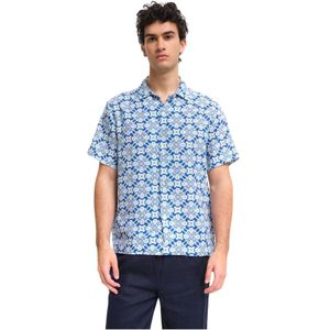 Peninsula, Heren, Overhemden, Veelkleurig, Maat: M Linnen,