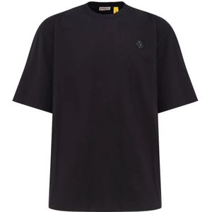 Moncler, Heren, Tops, Zwart, Maat: L Katoen,