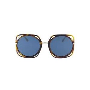 Dior Bruine Ss23 zonnebril met tijdloze elegantie , Brown , Dames , Maat: ONE Size